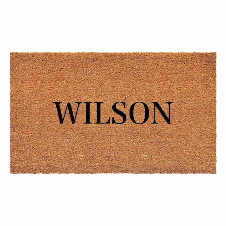 Calloway Mills Personalized Door Mat, Black, Natural, 24 in W x 36 in L 111582436